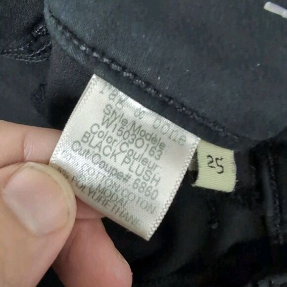 Rag & Bone Leggings Skinny Jeans Coated Black Size 25 - Picture 9 of 10